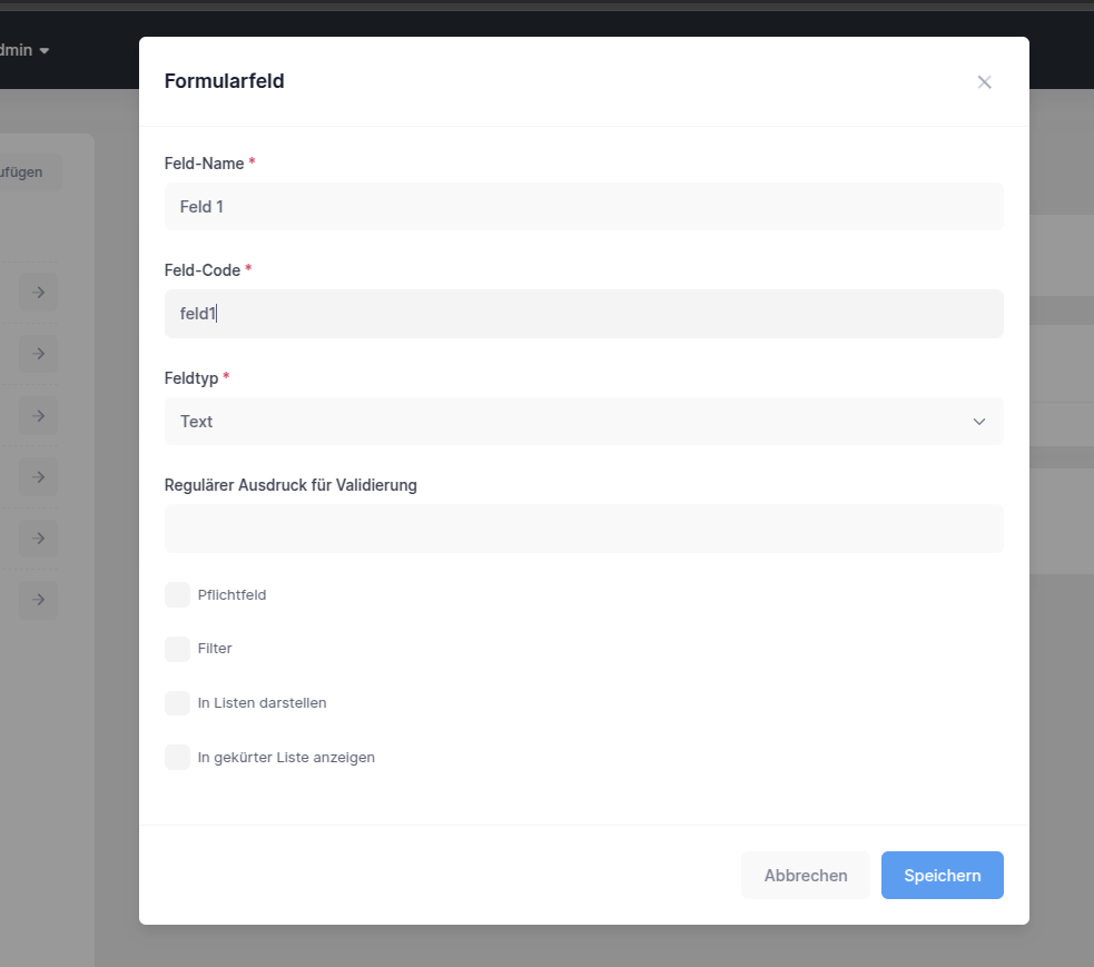 forms create form fields add field