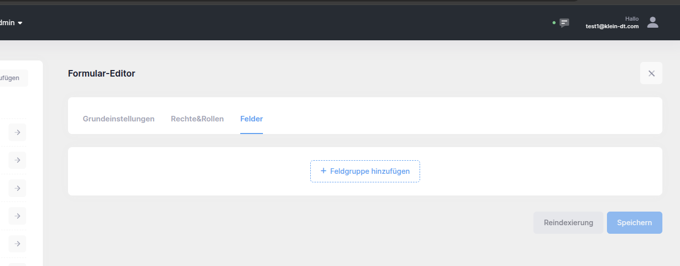 forms create form fields empty